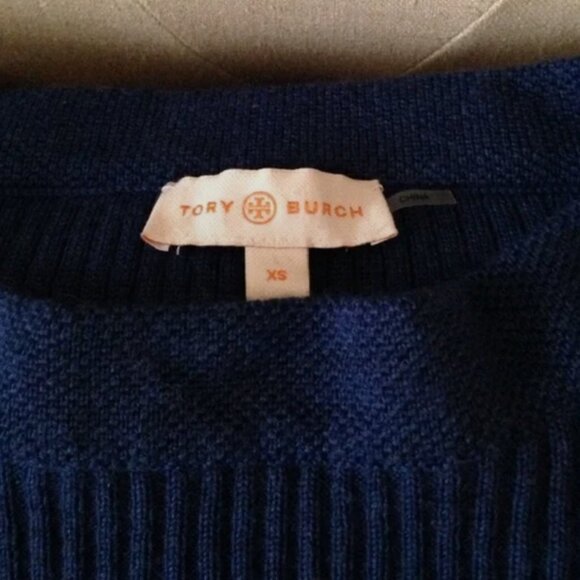 Tory Burch Ramona Merino Wool Peplum Sweater XS - Picture 3 of 13